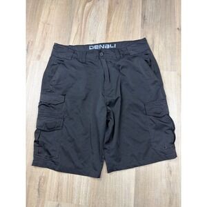 Denali Mens Black Cargo Short Size 36 Outdoor Hiking Fishing Stretch Performance